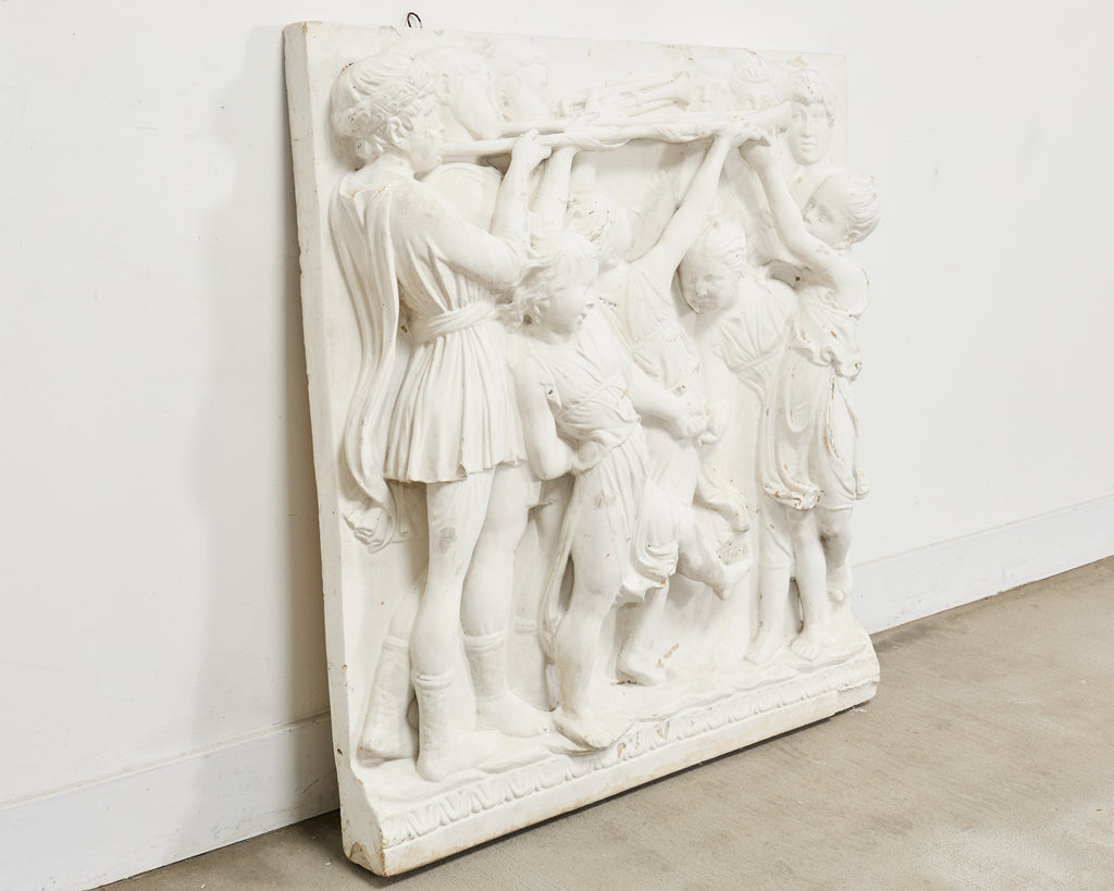 Renaissance Style Plaster Relief Sculpture After Luca della Robbia