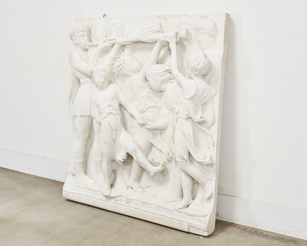 Renaissance Style Plaster Relief Sculpture After Luca della Robbia