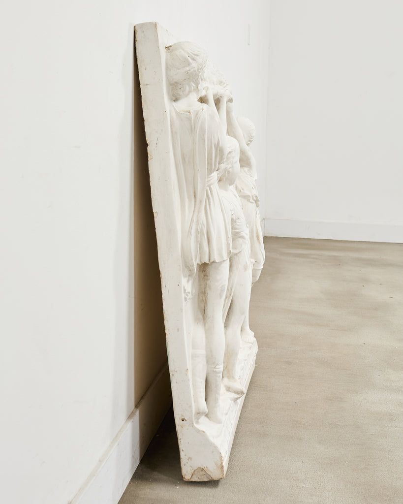 Renaissance Style Plaster Relief Sculpture After Luca della Robbia