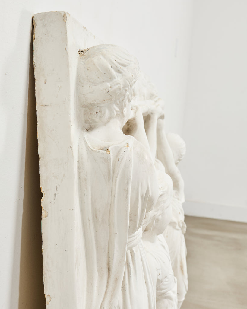 Renaissance Style Plaster Relief Sculpture After Luca della Robbia