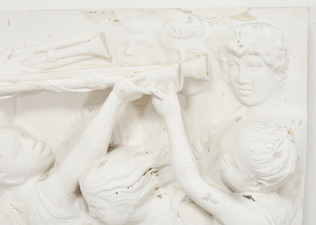 Renaissance Style Plaster Relief Sculpture After Luca della Robbia