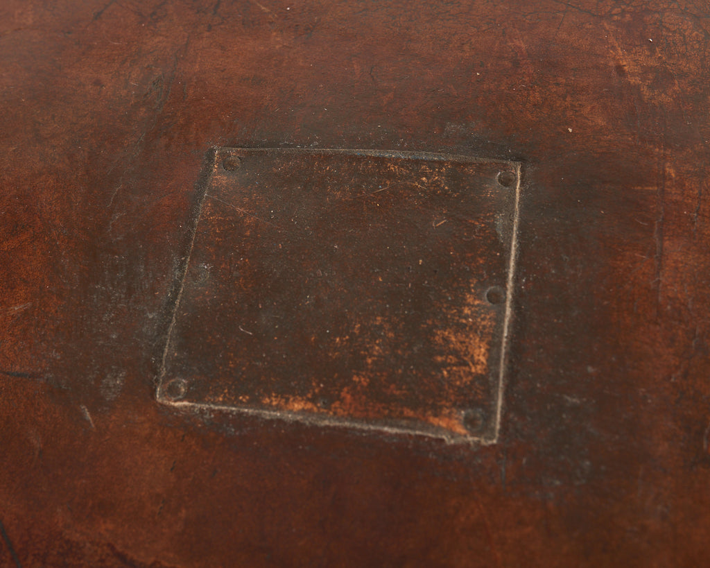 Midcentury Gymnastic Leather and Oak Pommel Horse Bench