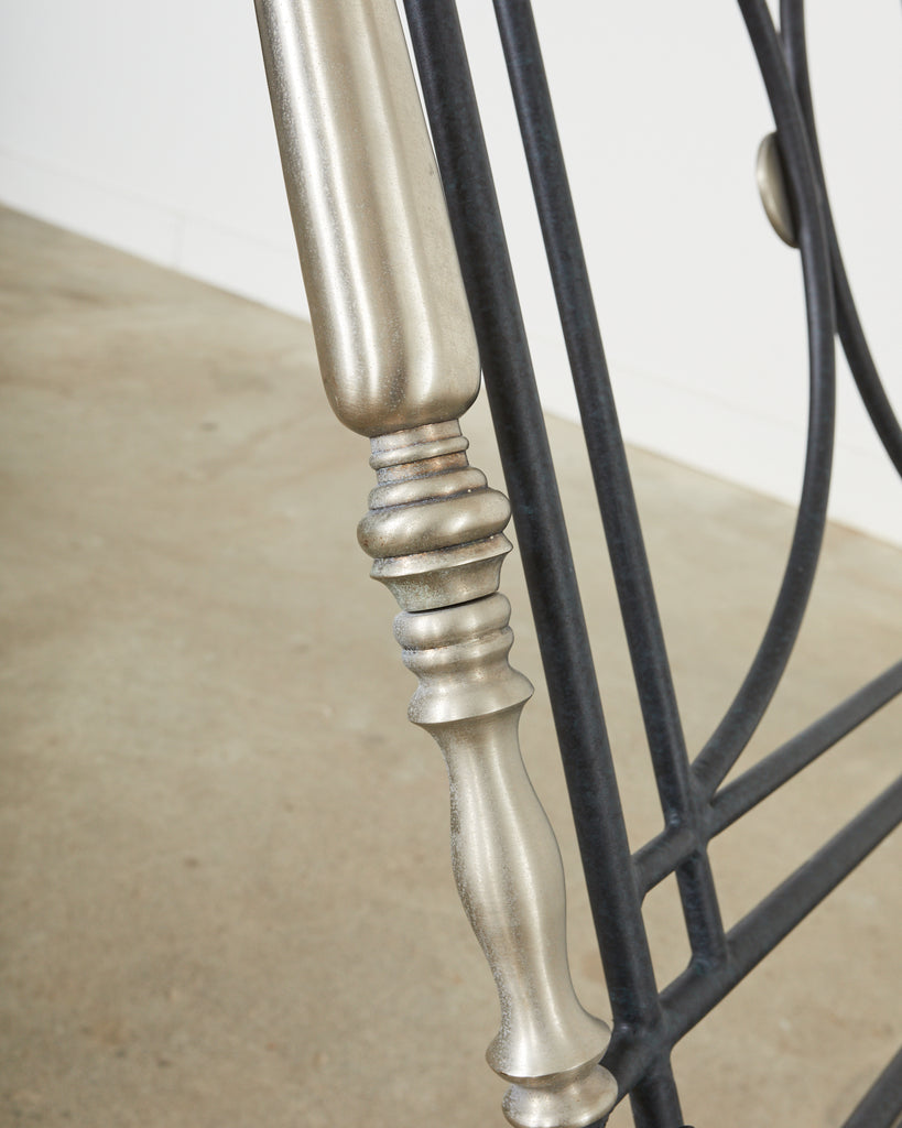 Set of Six Formations Neoclassical Style Iron Estate Chaise Lounges