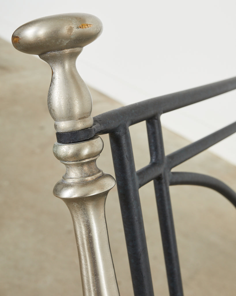 Set of Six Formations Neoclassical Style Iron Estate Chaise Lounges