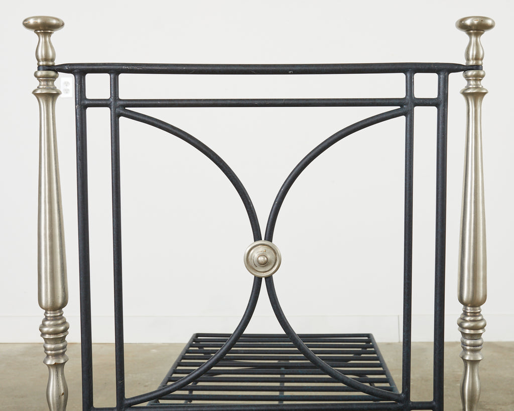 Set of Six Formations Neoclassical Style Iron Estate Chaise Lounges