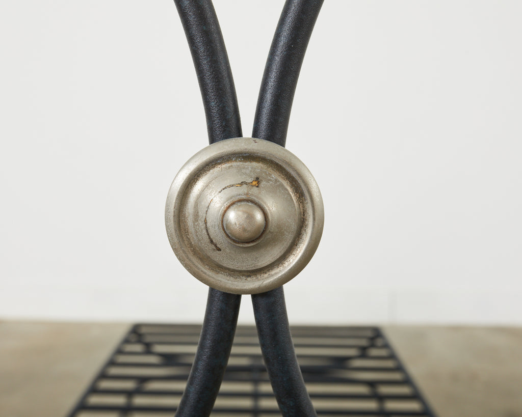 Set of Six Formations Neoclassical Style Iron Estate Chaise Lounges