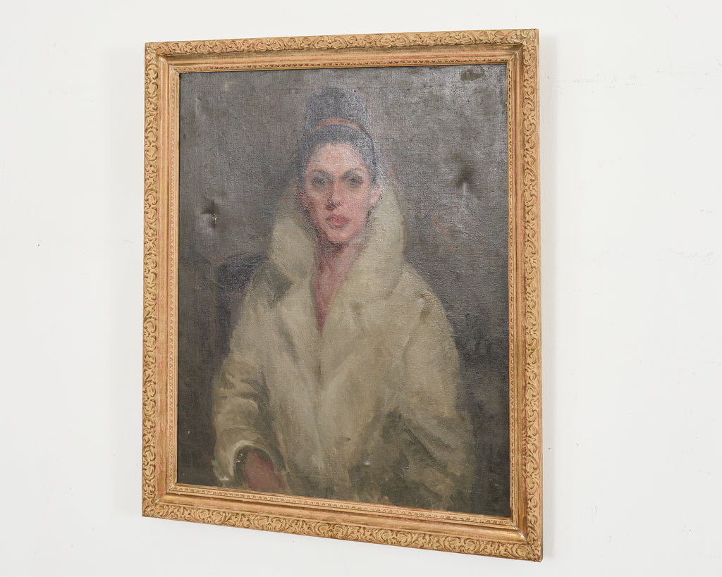 Mid-century Modern Italian School Portrait of a Lady