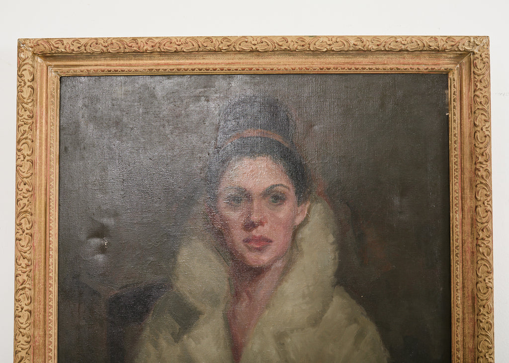 Mid-century Modern Italian School Portrait of a Lady