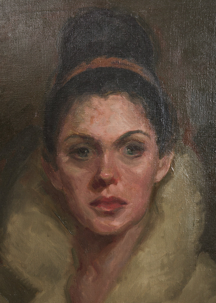 Mid-century Modern Italian School Portrait of a Lady