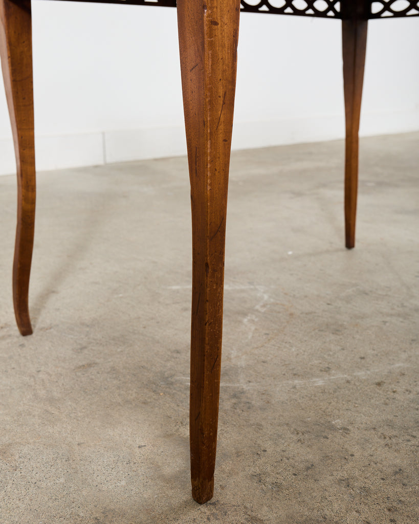 Diminutive Country French Provincial Fruitwood Writing Table Desk