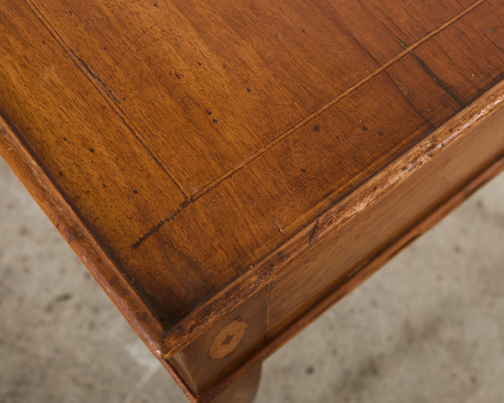 Diminutive Country French Provincial Fruitwood Writing Table Desk