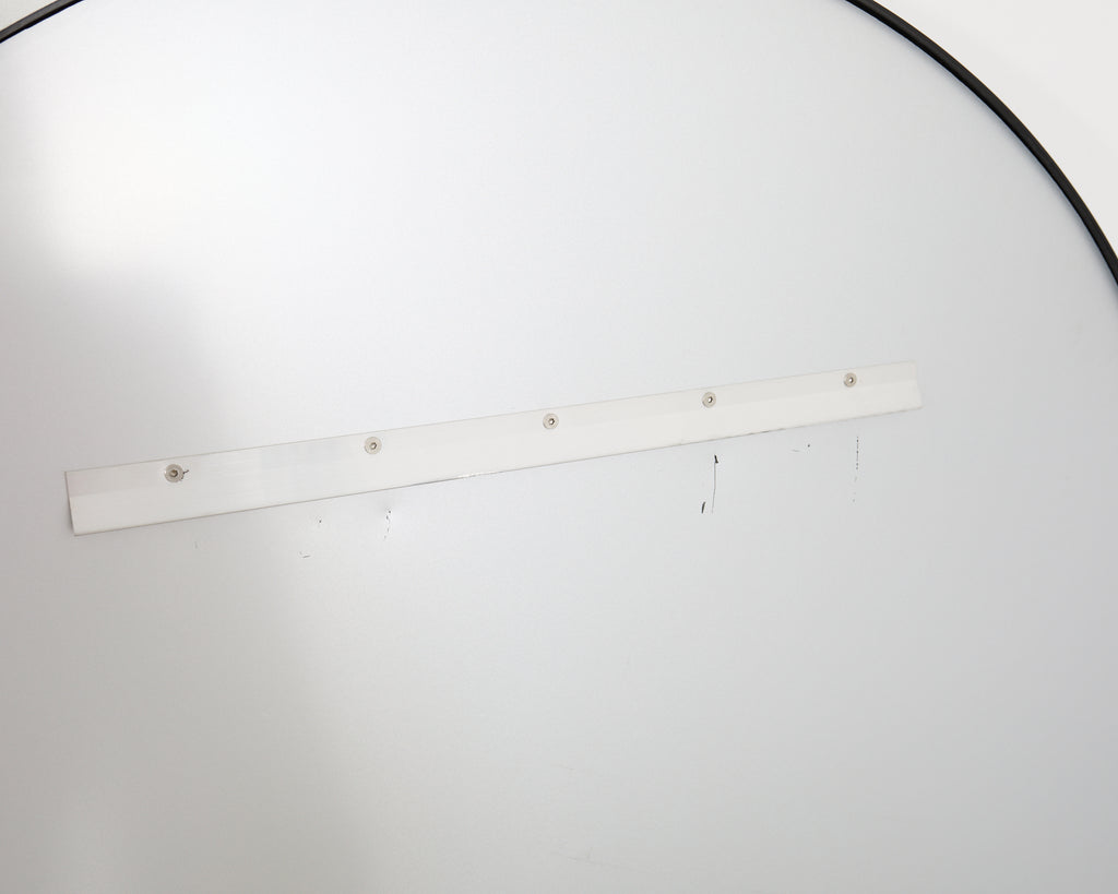 Restoration Hardware Round Bristol Mirror Blackened 42 In.