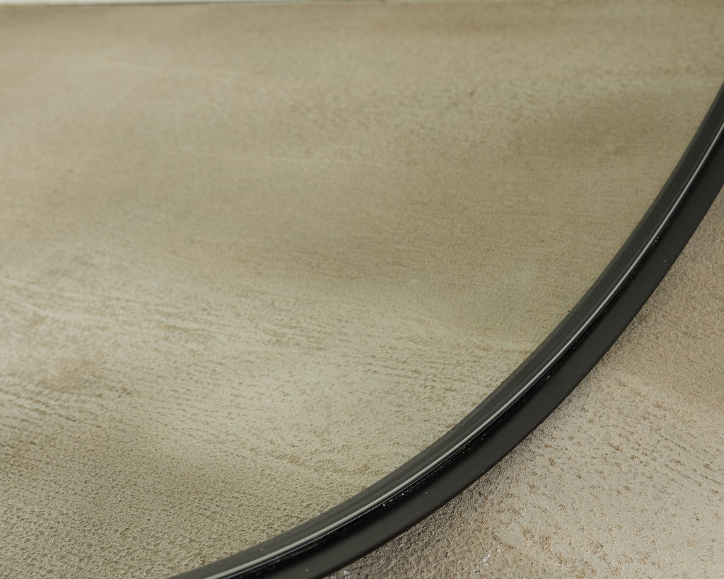 Restoration Hardware Round Bristol Mirror Blackened 42 In.