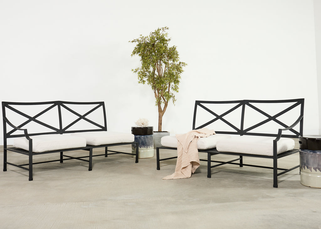 Set of Nine Glazed Terra Cotta Ceramic Stools or Drink Tables