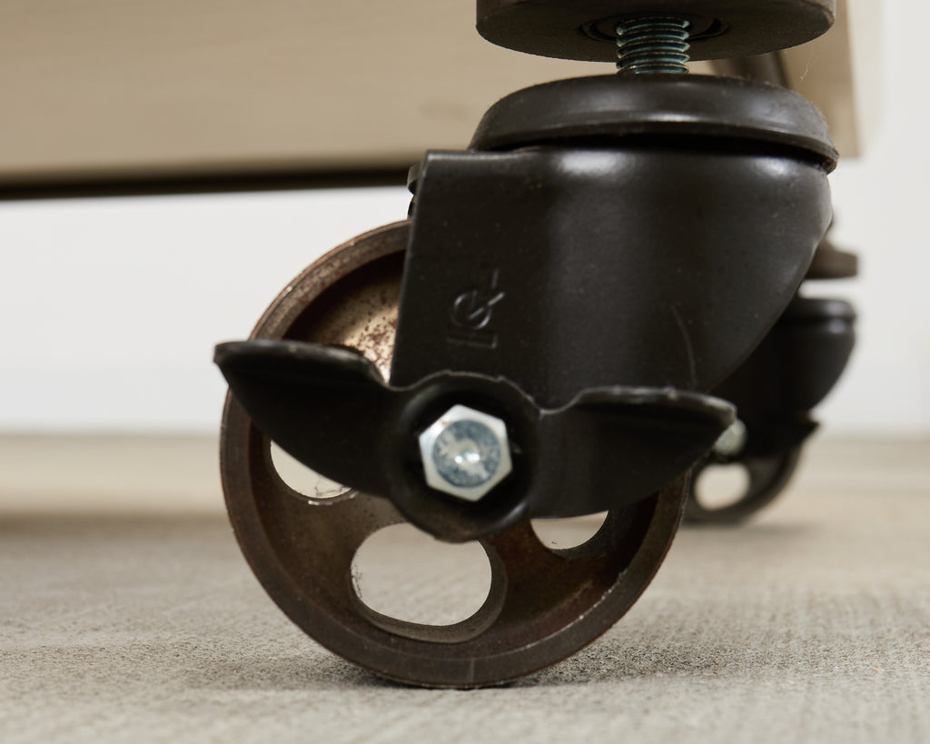 Industrial Style Bronzed Iron Rolling Bookcase Etagere by Suzanne Kasler