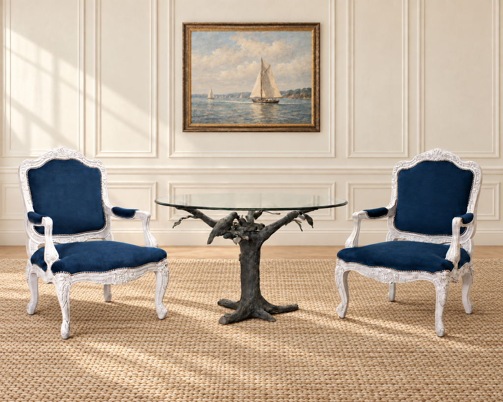 Pair of Ralph Lauren "Indian Cove Lodge Fauteuil" Armchairs