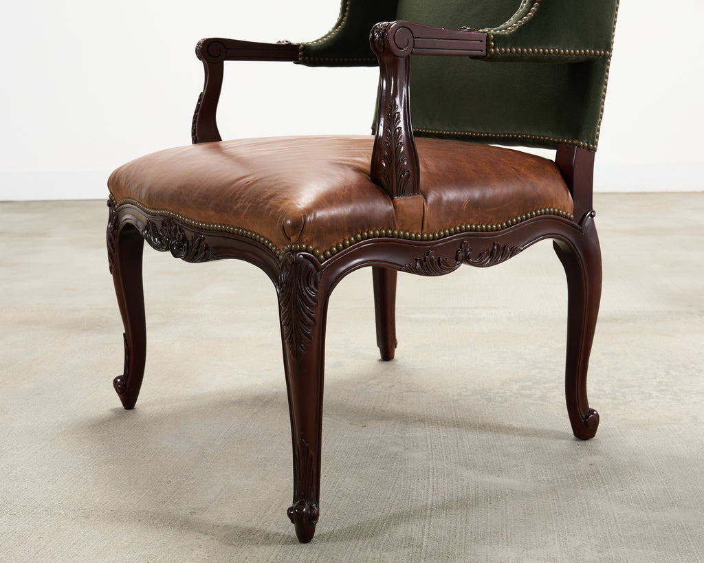 Ralph Lauren Conservatory Garden Wingback Dining Armchair