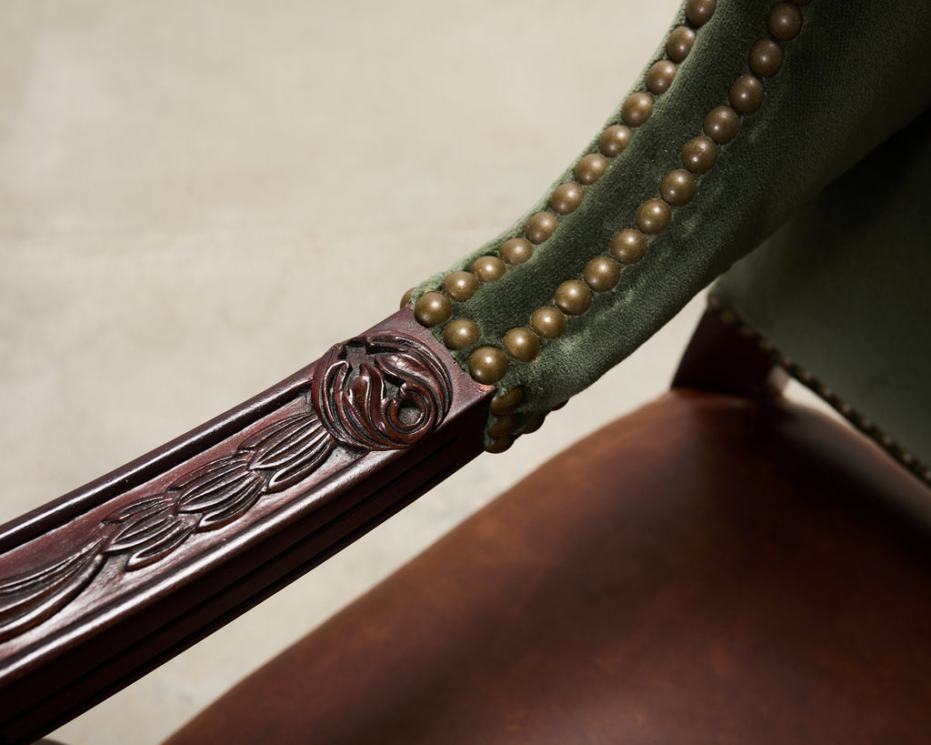 Ralph Lauren Conservatory Garden Wingback Dining Armchair