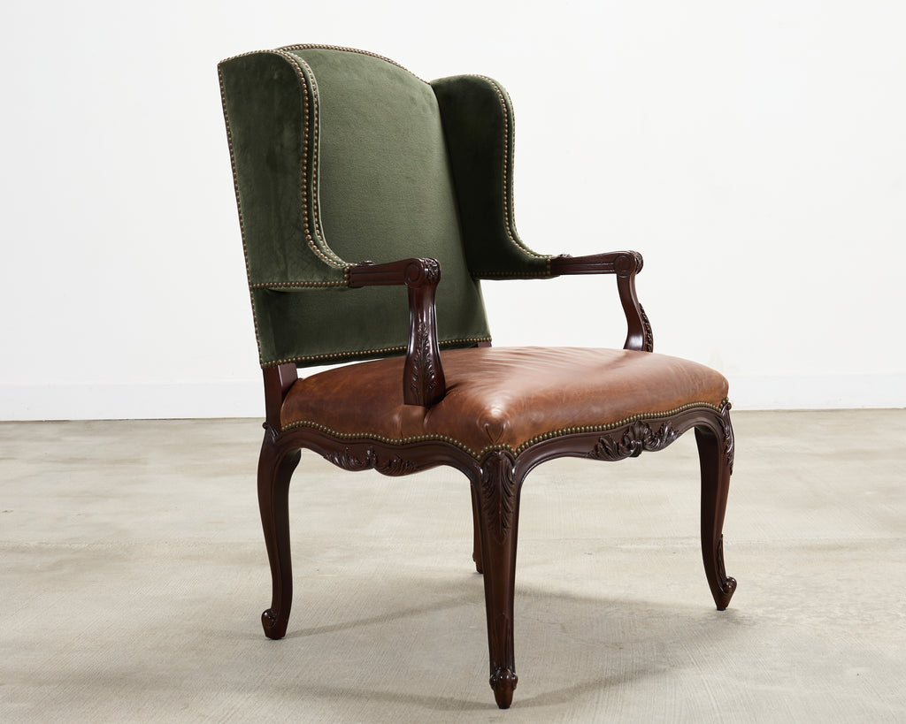 Ralph Lauren Conservatory Garden Wingback Dining Armchair