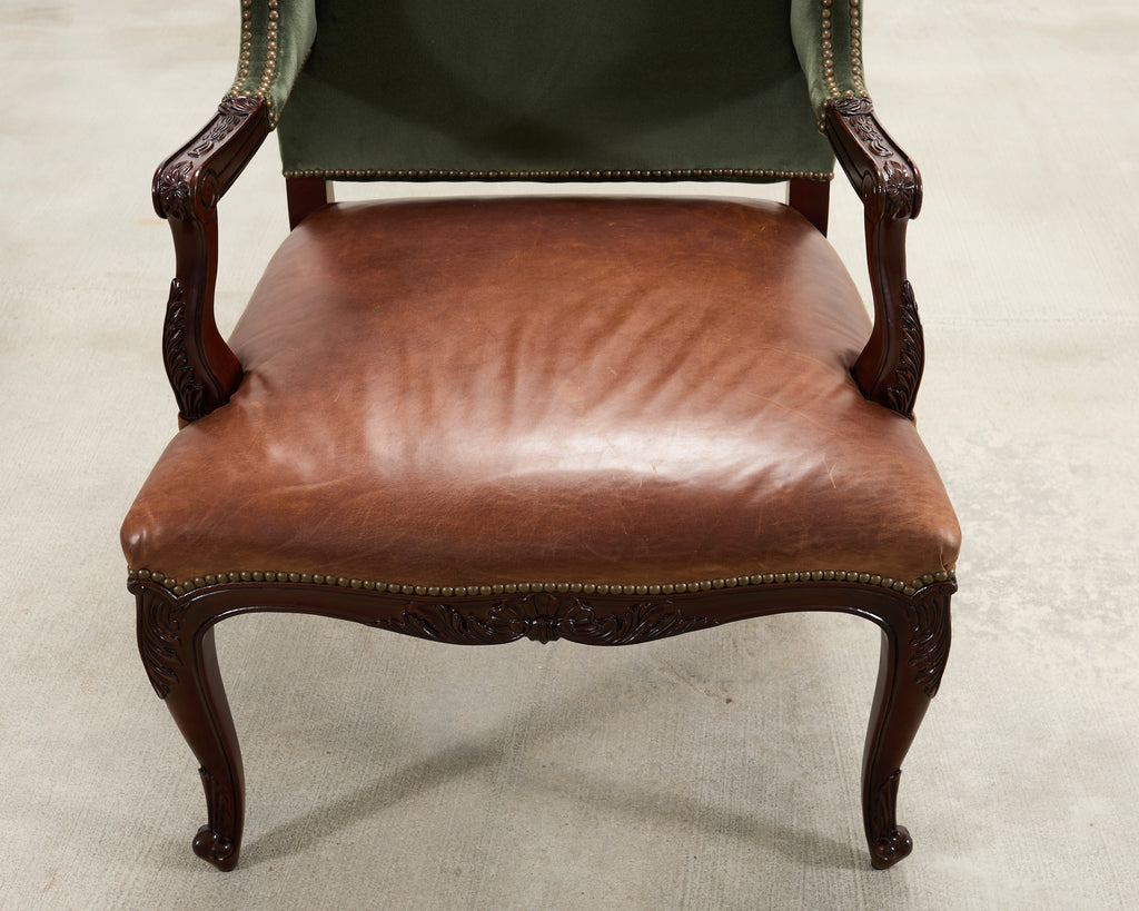 Ralph Lauren Conservatory Garden Wingback Dining Armchair