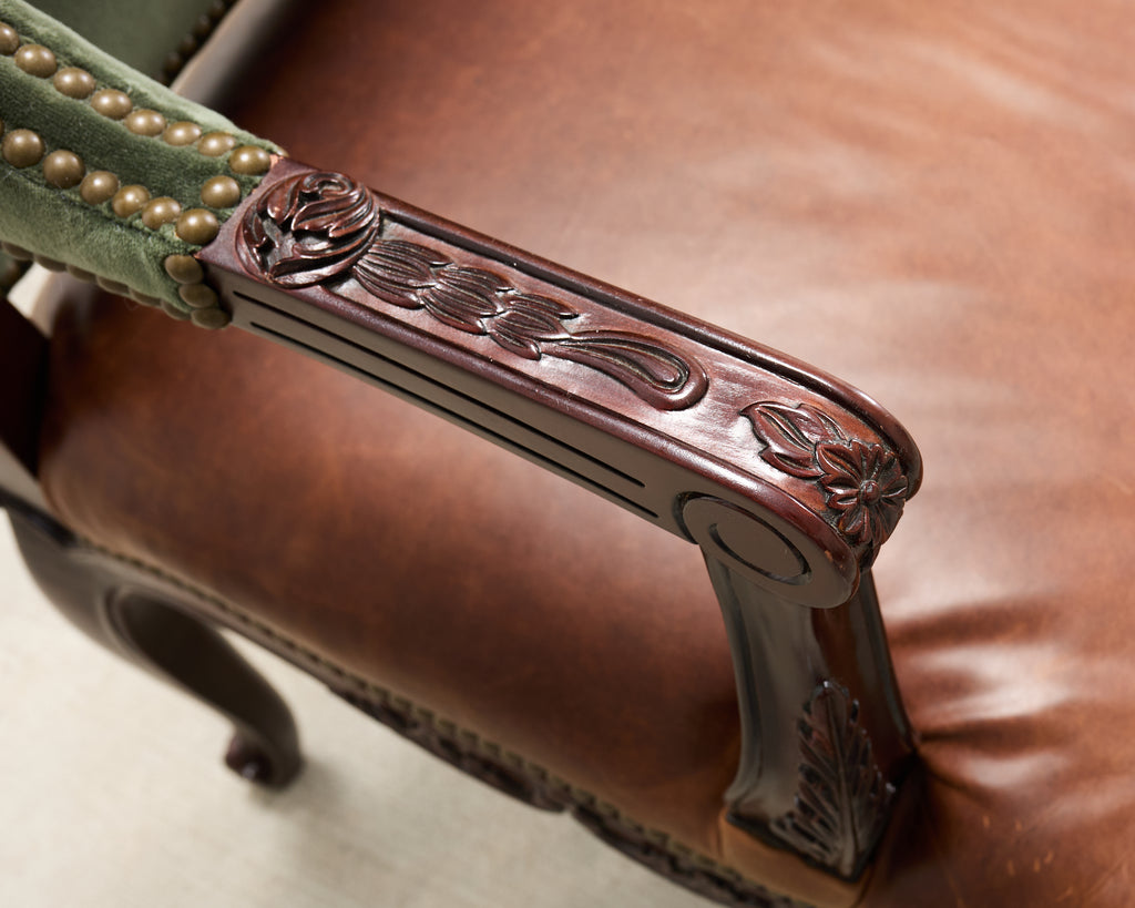 Ralph Lauren Conservatory Garden Wingback Dining Armchair