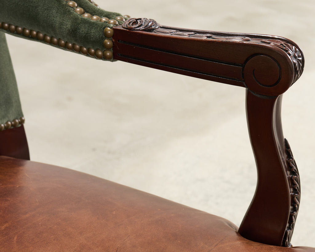 Ralph Lauren Conservatory Garden Wingback Dining Armchair