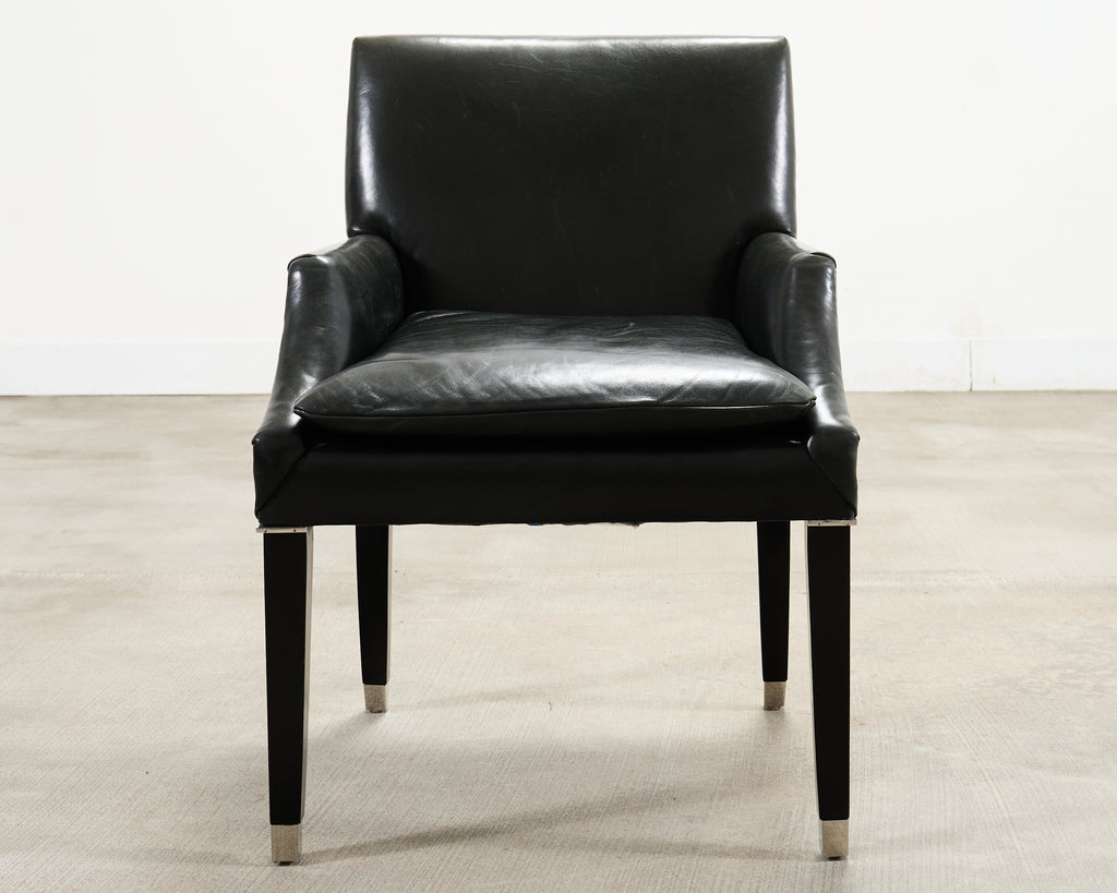 Ralph Lauren Italian Leather Lawson Dining Armchair
