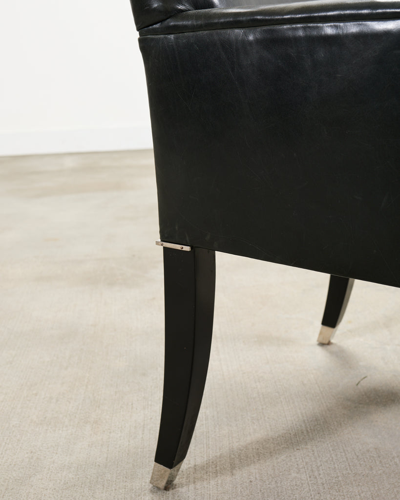 Ralph Lauren Italian Leather Lawson Dining Armchair