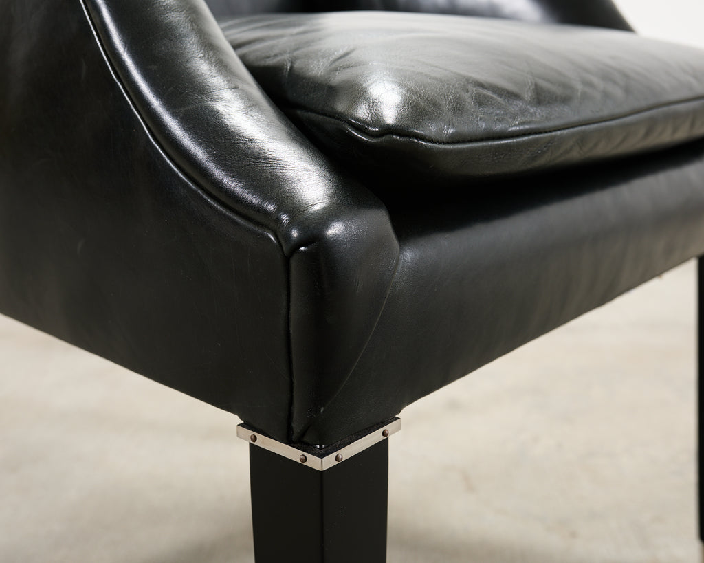 Ralph Lauren Italian Leather Lawson Dining Armchair