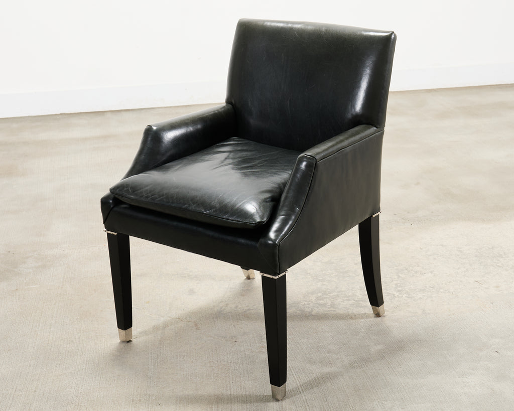 Ralph Lauren Italian Leather Lawson Dining Armchair