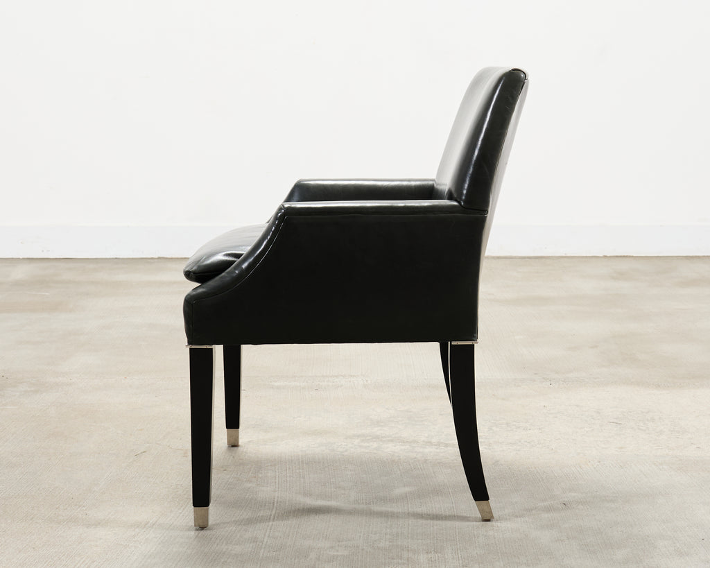 Ralph Lauren Italian Leather Lawson Dining Armchair