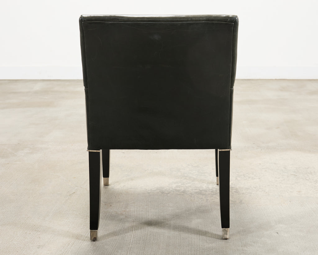 Ralph Lauren Italian Leather Lawson Dining Armchair