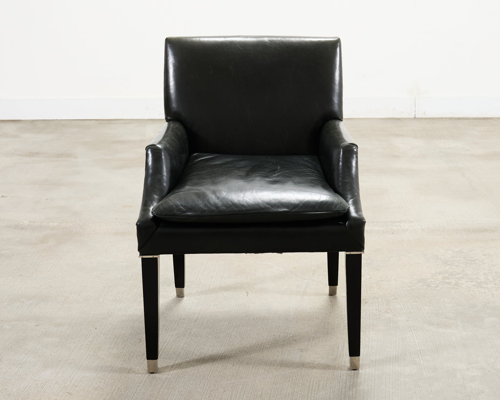 Ralph Lauren Italian Leather Lawson Dining Armchair