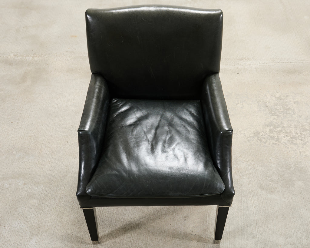 Ralph Lauren Italian Leather Lawson Dining Armchair