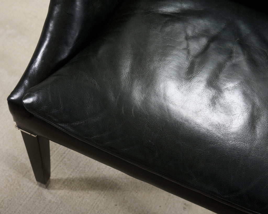 Ralph Lauren Italian Leather Lawson Dining Armchair