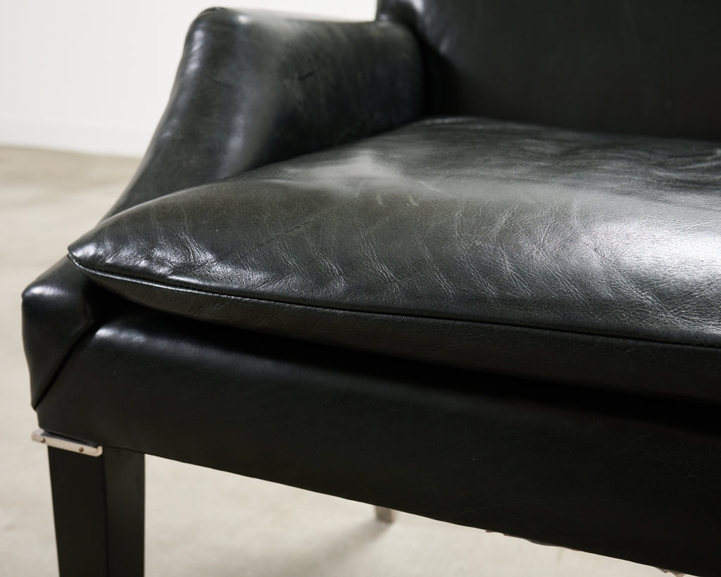 Ralph Lauren Italian Leather Lawson Dining Armchair