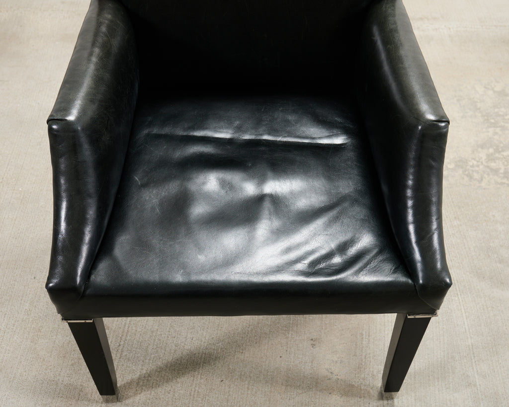 Ralph Lauren Italian Leather Lawson Dining Armchair