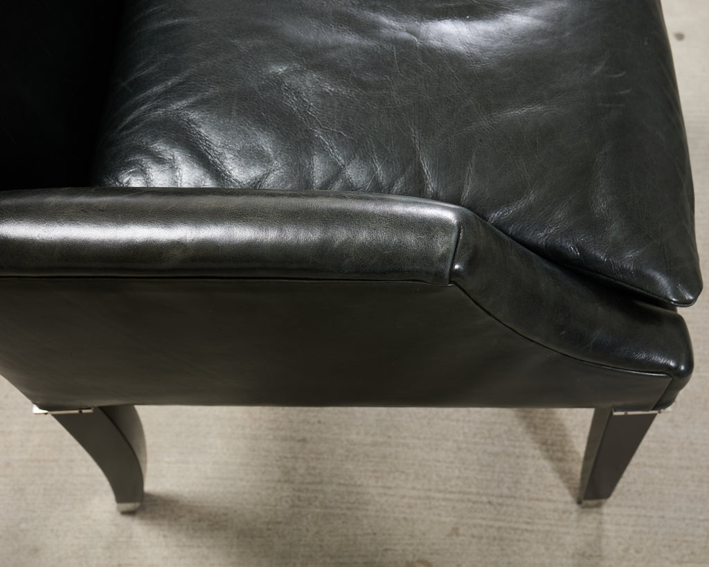Ralph Lauren Italian Leather Lawson Dining Armchair