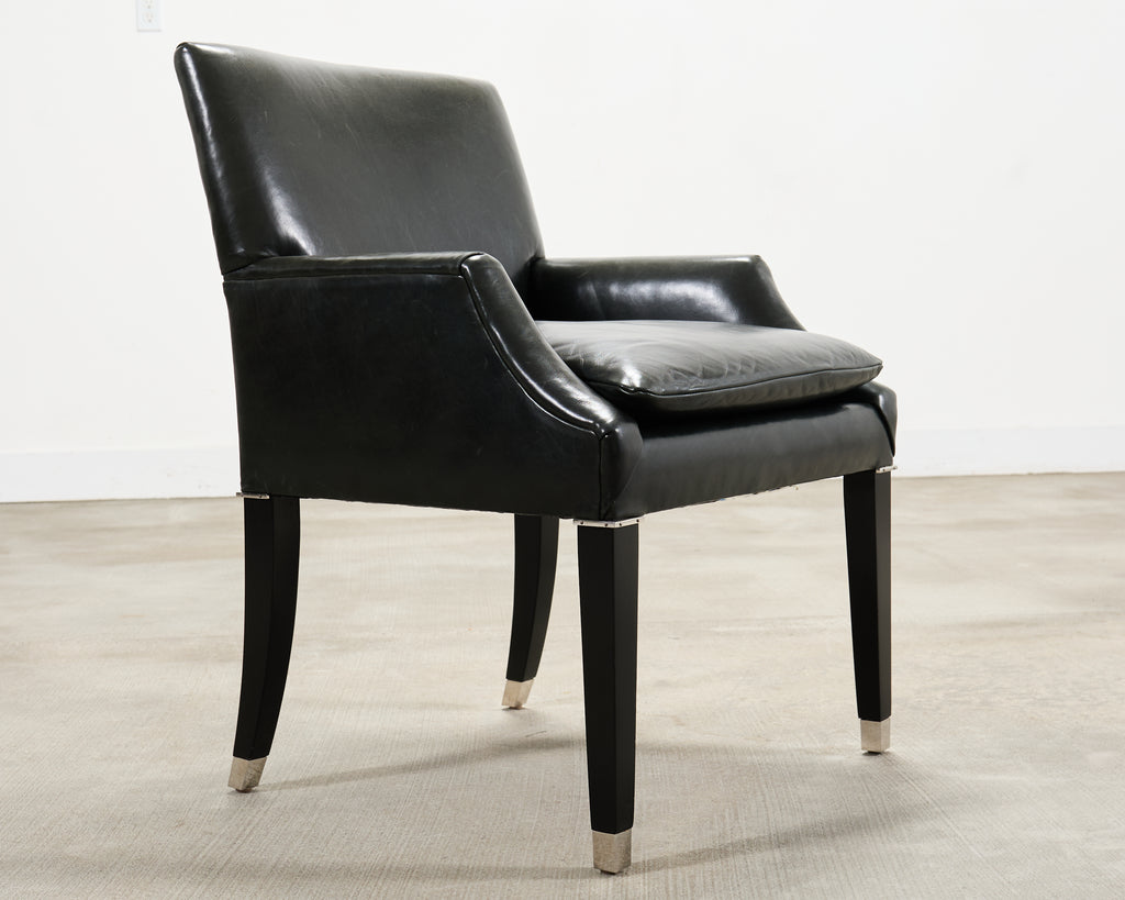 Ralph Lauren Italian Leather Lawson Dining Armchair