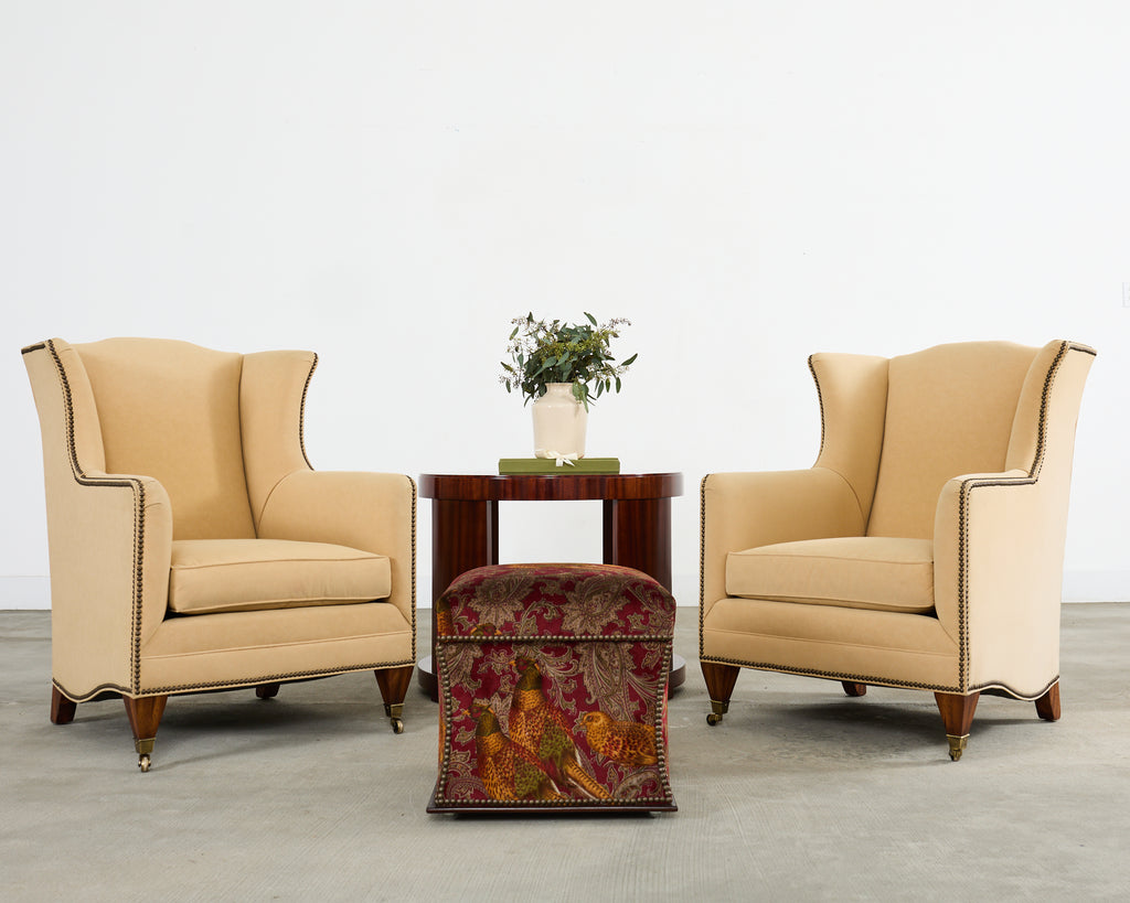 Ralph Lauren 'Florence' Storage Ottoman in Buckthorn Paisley Fabric