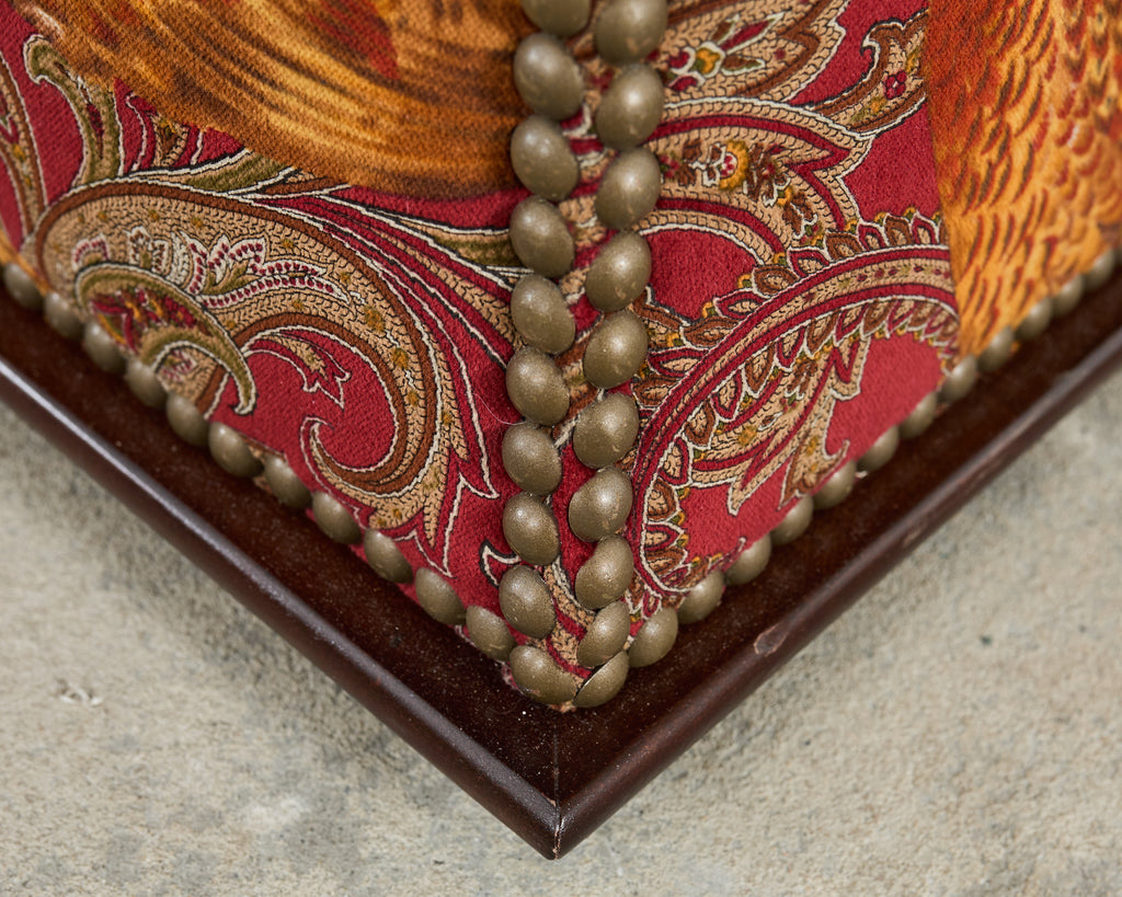 Ralph Lauren 'Florence' Storage Ottoman in Buckthorn Paisley Fabric