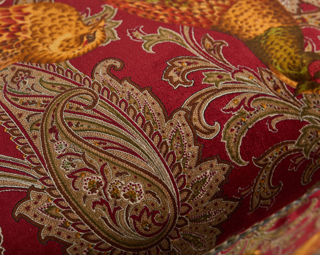 Ralph Lauren 'Florence' Storage Ottoman in Buckthorn Paisley Fabric