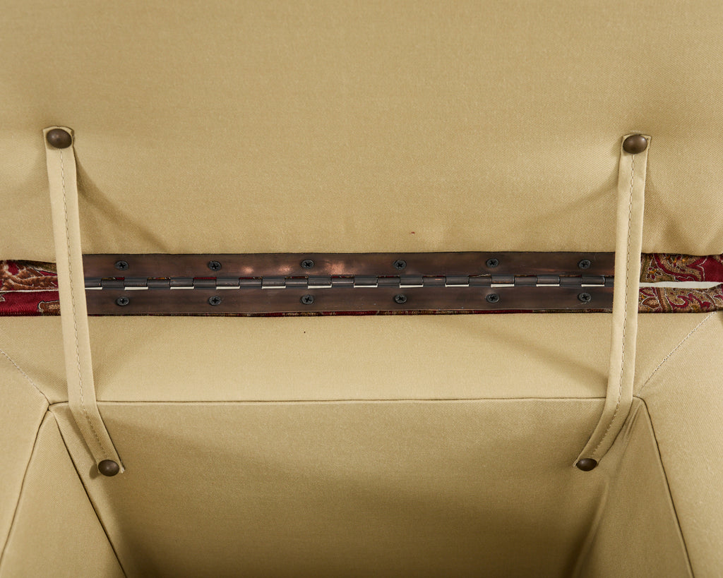 Ralph Lauren 'Florence' Storage Ottoman in Buckthorn Paisley Fabric