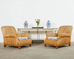 Pair of Ralph Lauren Organic Modern Seagrass Lounge Chairs