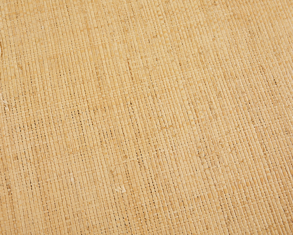 Pair of Raffia Grasscloth Campaign Style Hat Trunk Boxes