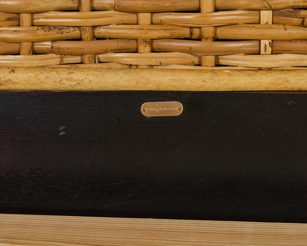Ralph Lauren Organic Modern Bamboo Rattan Wicker Full Size Bed