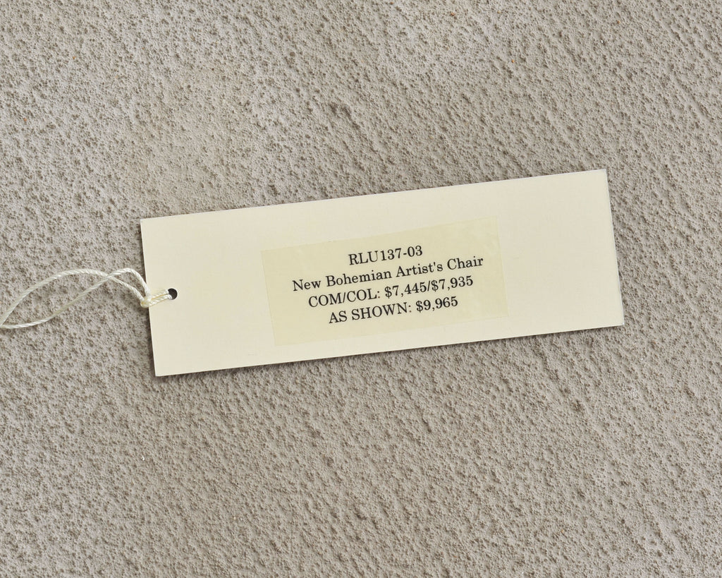 Ralph Lauren English New Bohemian Artist’s Chair in Blue Velvet