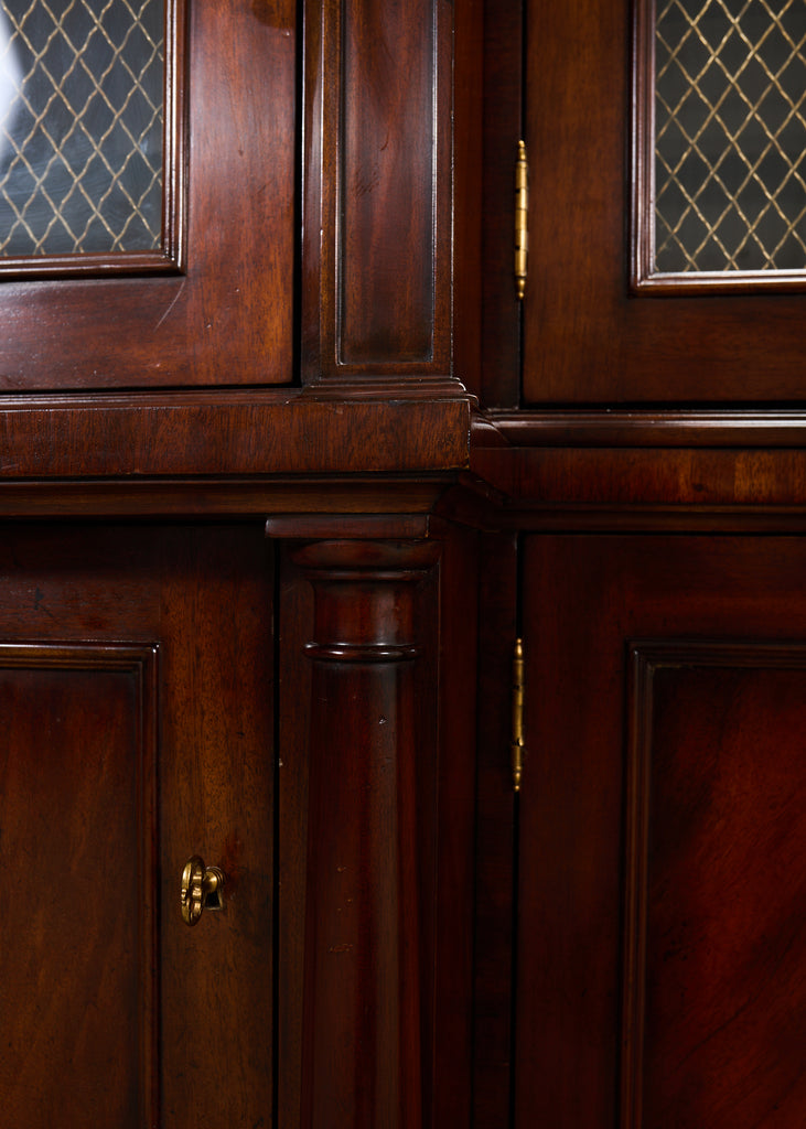 Ralph Lauren Noble Estate Mahogany Breakfront Bookcase Cabinet