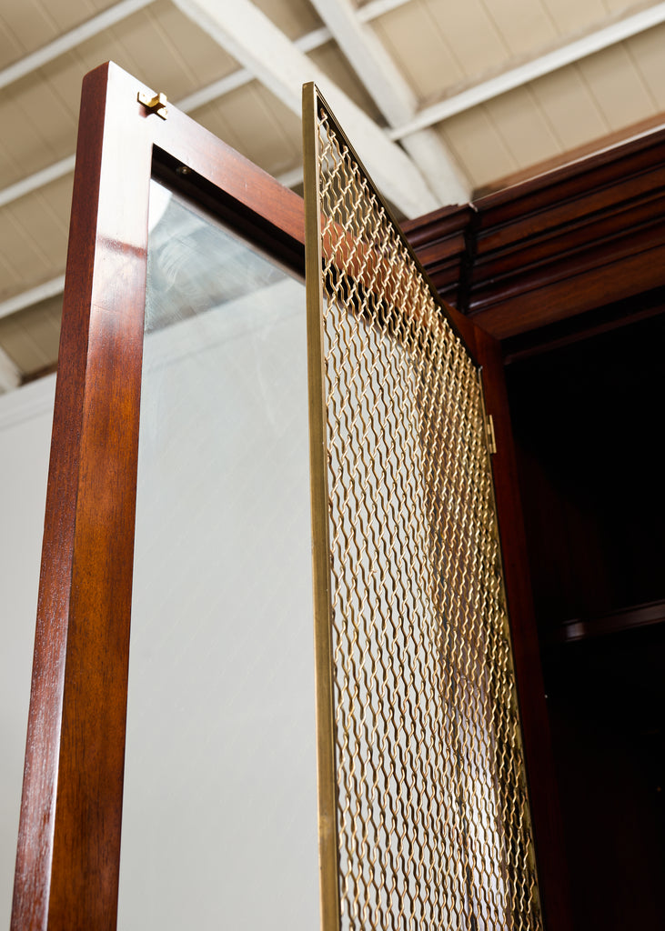 Ralph Lauren Noble Estate Mahogany Breakfront Bookcase Cabinet