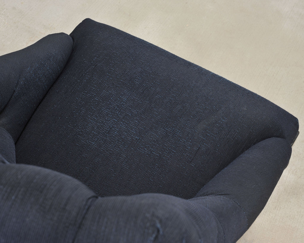 Ralph Lauren Regency Style Tufted Navy Blue Mayfield Chair